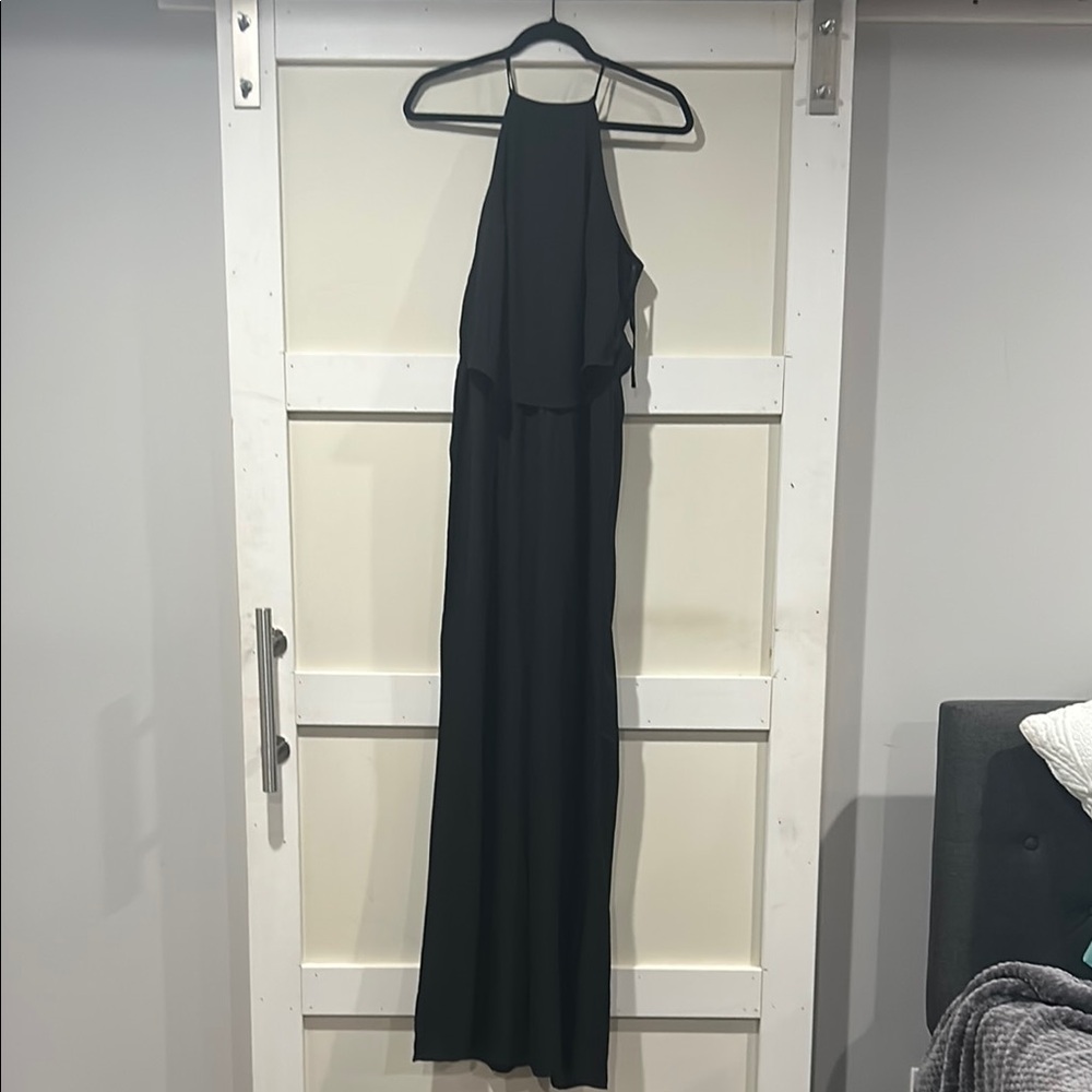 Elegant Black Halter Jumpsuit